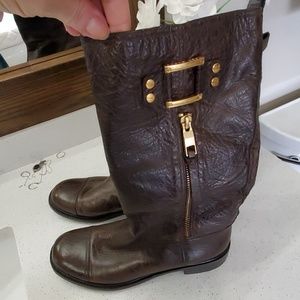 Tory burch genuine leather boots 8.5